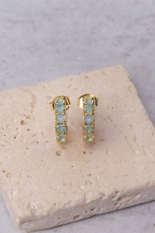 ALCHEMY COLOR CHANGING MINI HOOPS- AQUA