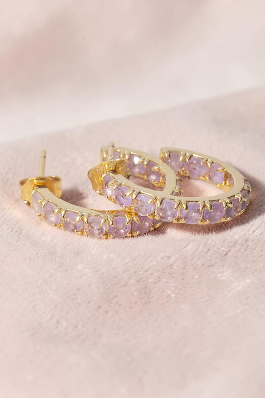 ALCHEMY COLOR CHANGING HOOPS- LAVENDER