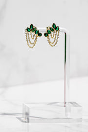 ATHENA EARRINGS- EMERALD