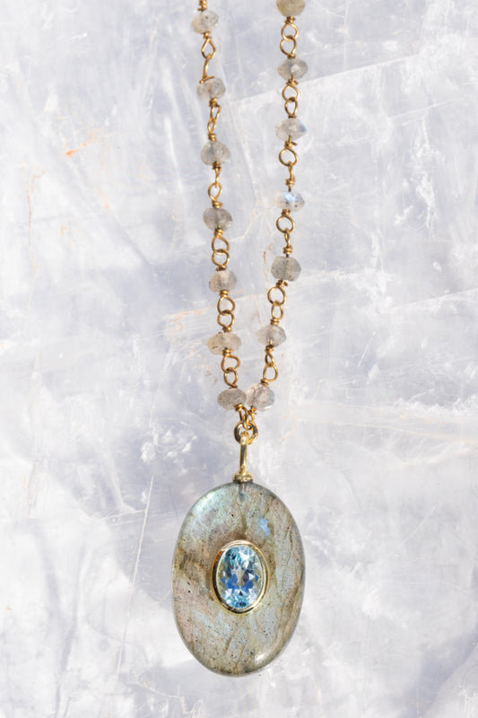 AMULET NECKLACE- LABRADORITE