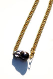 BLING PEARL NECKLACE- BLACK