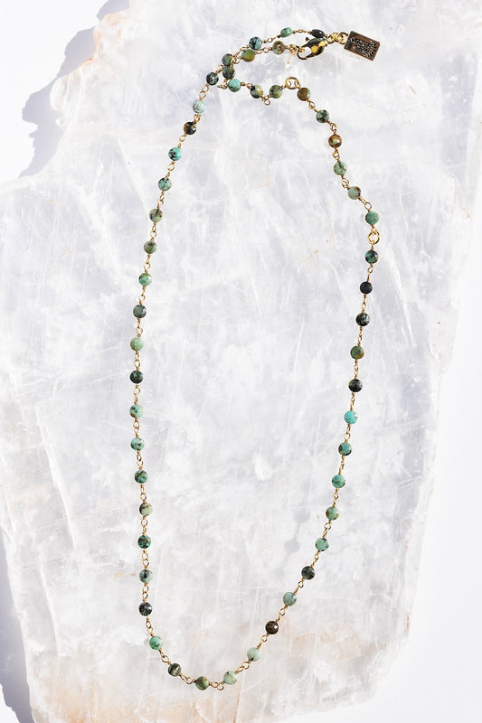 TURQUOISE DECEMBER BIRTHSTONE NECKLACE