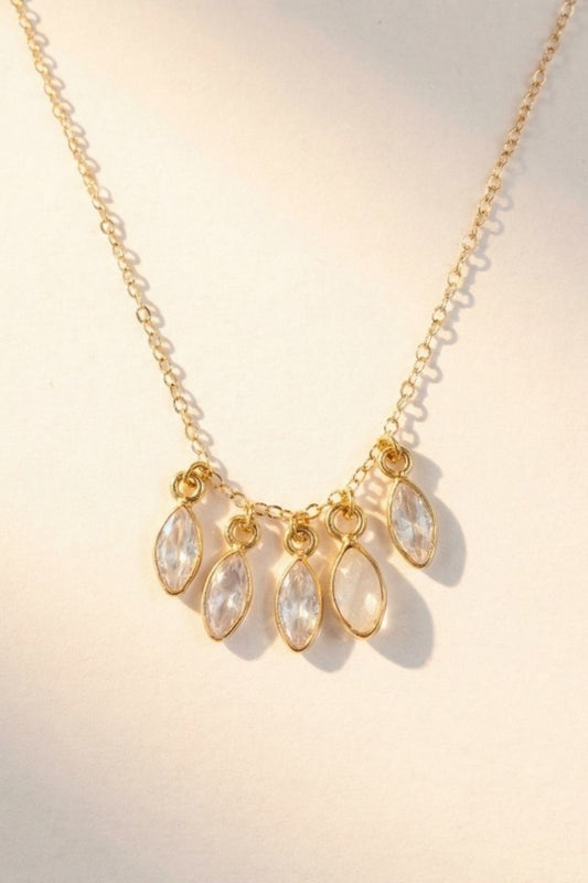 BELLA RAINBOW MOONSTONE NECKLACE