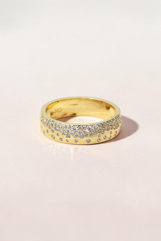 CHAMPAGNE FIZZ RING- GOLD