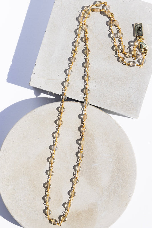 CITRINE NOVEMBER BIRTHSTONE NECKLACE