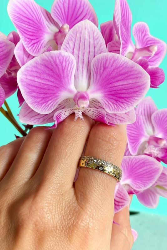 CHAMPAGNE FIZZ RING- GOLD