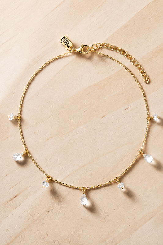 MOONDROPS SHORT NECKLACE- 14K GOLDFILL