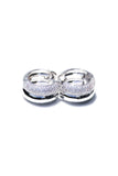 DOUBLE DONUT HUGGIES- STERLING SILVER