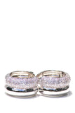 DOUBLE DONUT HUGGIES- STERLING SILVER