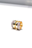 DOUBLE DONUT HUGGIES- 14K GOLD VERMEIL