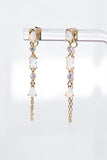 DROPLET EARRINGS- WHITE OPAL