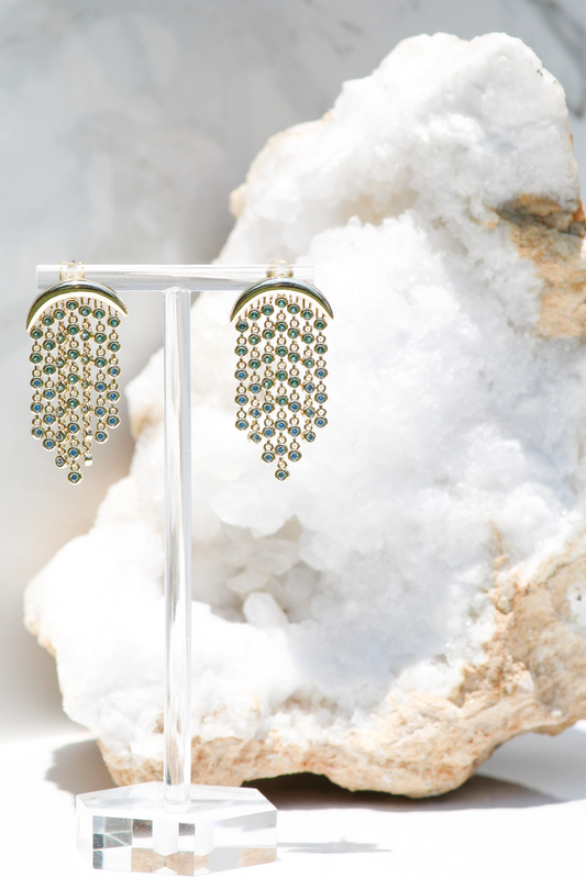 DRIZZLE EARRINGS- BLUE