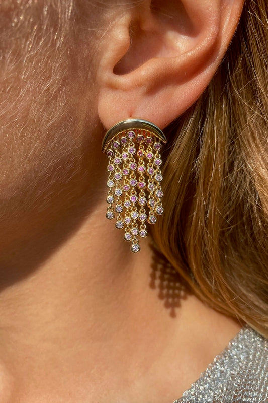 DRIZZLE EARRINGS- PINK