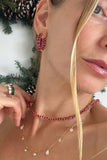 ELLIPSE HOOPS- RUBY
