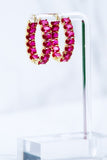 ELLIPSE HOOPS- RUBY