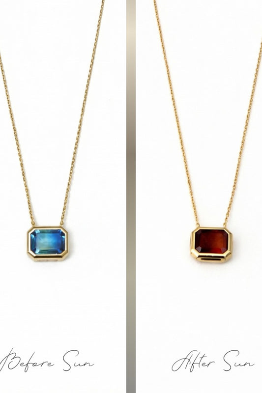 EUPHORIA COLOR CHANGING  NECKLACE | PRISM BLUE