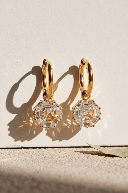 FOUNDRY DIAMOND + GOLD HUGGIES