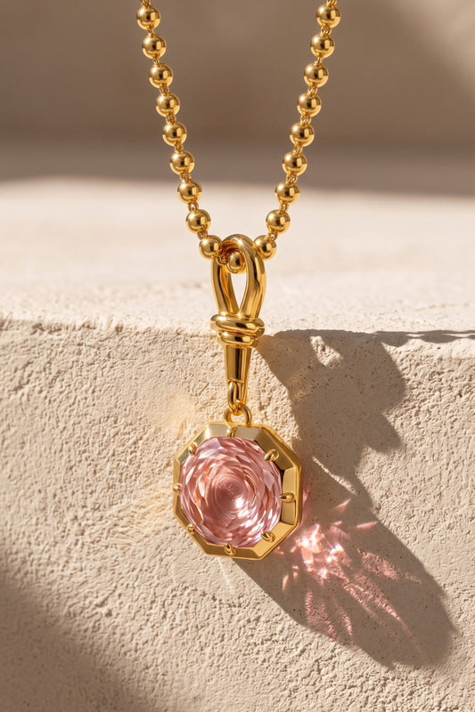 FOUNDRY ROSE QUARTZ NECKLACE