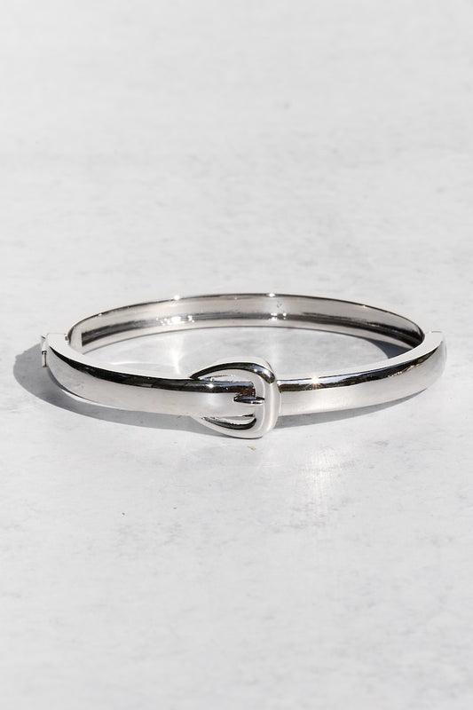 HIPSTER BELT BUCKLE BANGLE-  STERLING SILVER