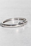 HIPSTER BELT BUCKLE BANGLE- SILVER PLATED