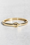 HIPSTER BELT BUCKLE BANGLE- GOLD PLATED