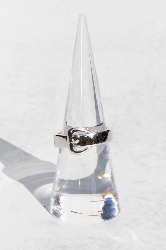 HIPSTER BELT BUCKLE RING- STERLING SILVER