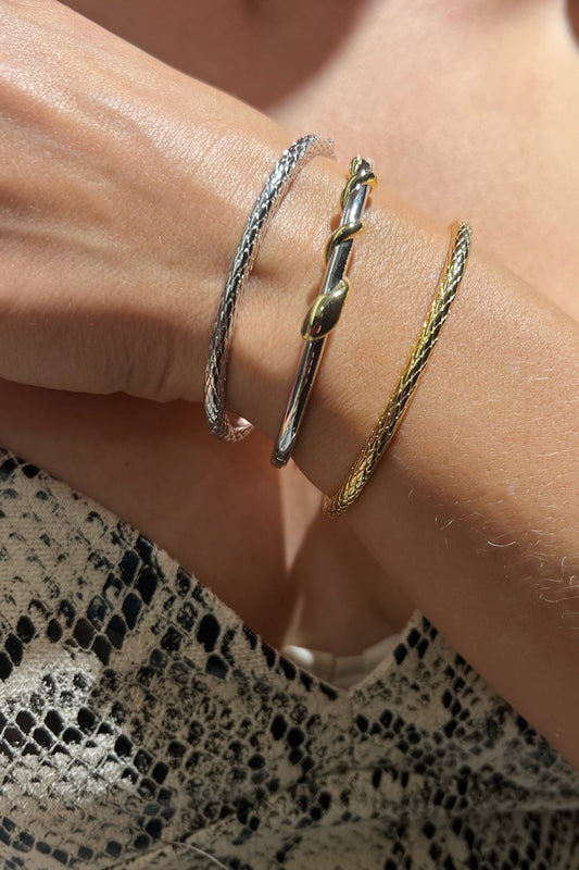 BALI BANGLE- STERLING SILVER