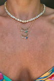 SUNSHOWER BLUE SAPPHIRE NECKLACE