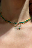 SUNSHOWER GREEN ONYX NECKLACE