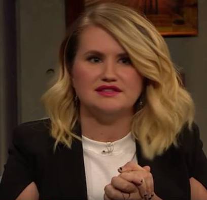 Jillian Bell wearing Native Gem jewelry
