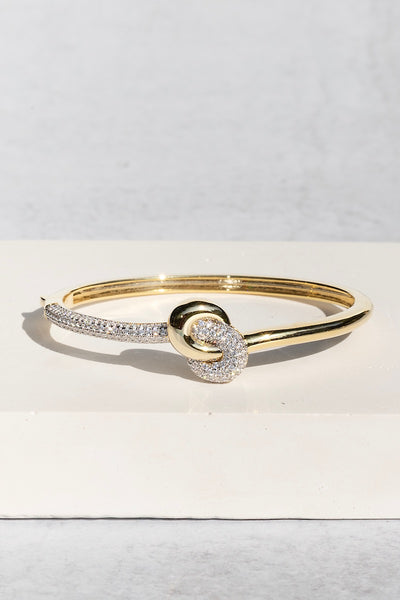 LOVE KNOT BANGLE | TWO-TONE – Native Gem