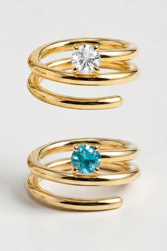 MANIFESTATION COLOR CHANGING RING- AQUA