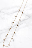 MOONDROPS LONG NECKLACE- 14K GOLDFILL