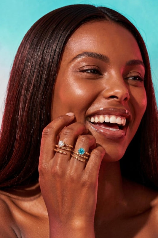 MANIFESTATION COLOR CHANGING RING- AQUA