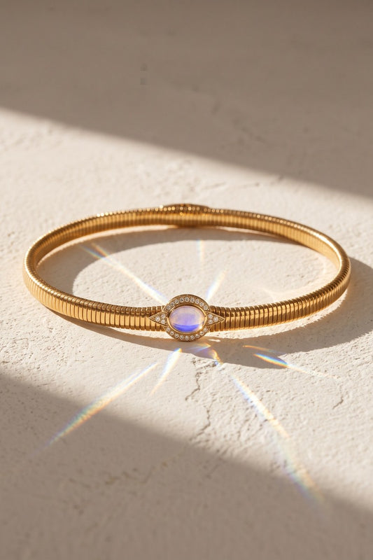 MILANO RAINBOW MOONSTONE NECKLACE