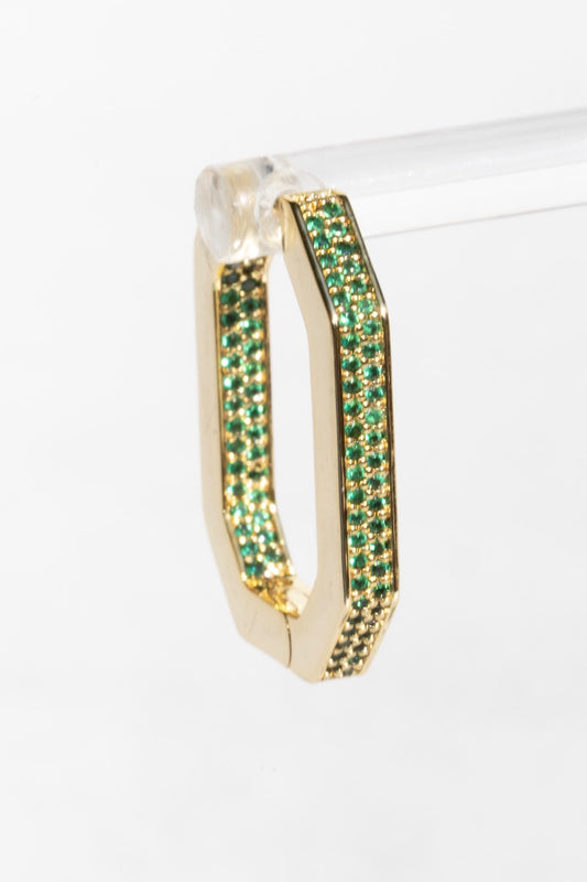 OCTAVIA HOOPS- EMERALD
