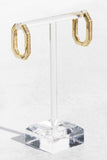 OCTAVIA HOOPS- 14K GOLD PLATE
