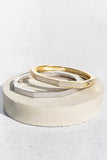 OCTAVIA BANGLE- 14K GOLD PLATE
