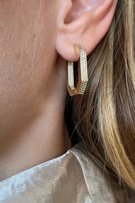 OCTAVIA HOOPS- GOLD