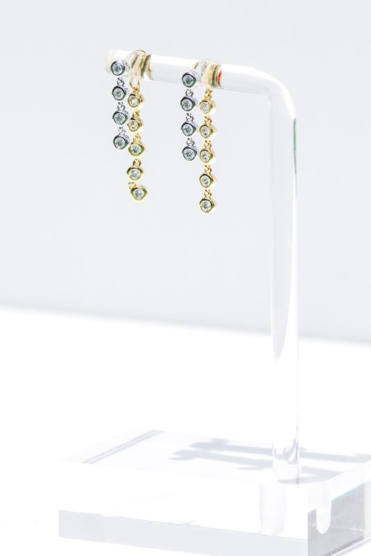 SOLAR EARRINGS- DUO MIXED METAL