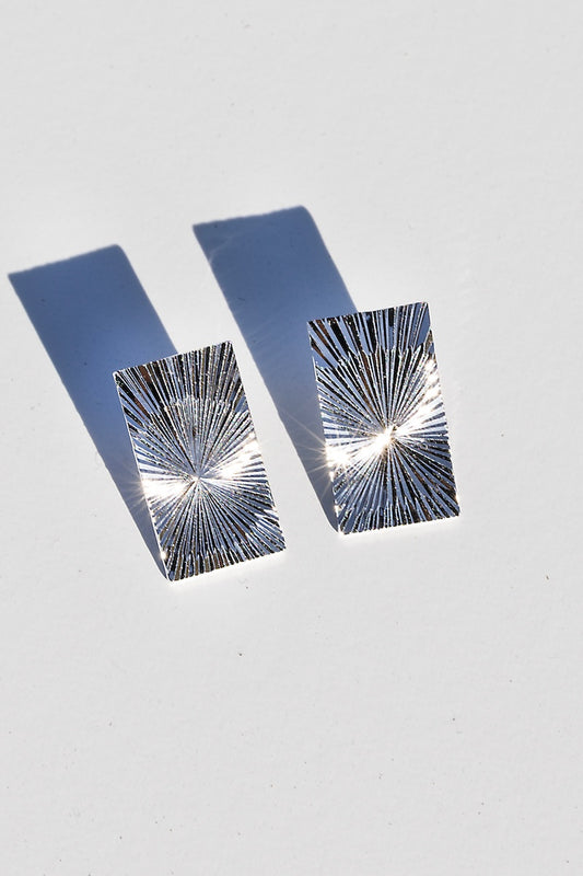 SUNRAY EARRINGS- STERLING SILVER