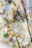 SUNSHOWER GREEN ONYX NECKLACE