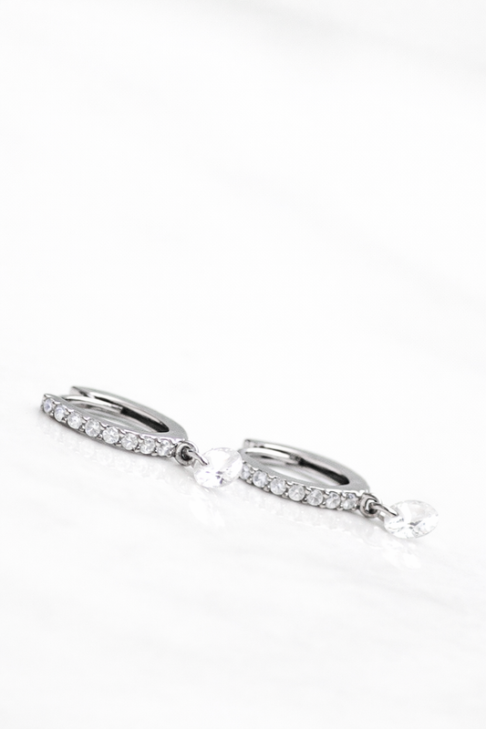 BON BON CIRCLE EARRINGS- STERLING SILVER