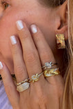 SUNRAY RING- 14K GOLD PLATE