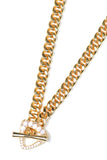 TRIOMPHE NECKLACE- 14K GOLD PLATE