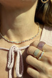 VIENNA MINI NECKLACE- PINK OPAL