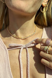 VIENNA MINI NECKLACE- PINK OPAL