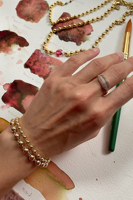 BOCCE BRACELET (SMALL) -GOLD