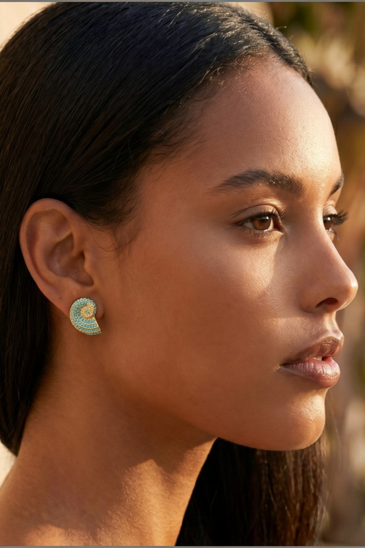 NAUTILUS SHELL EARRINGS