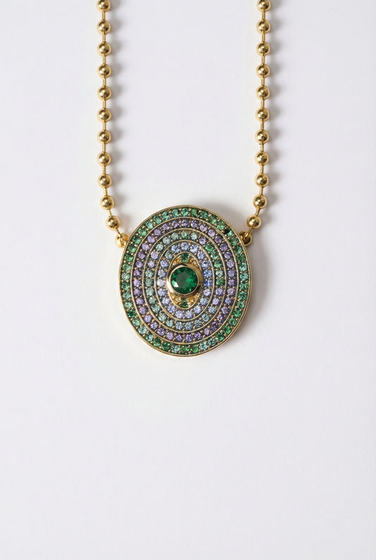 UTOPIA NECKLACE- AQUA MOSS